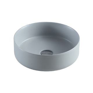 Раковина накладная Azario 34.6х34.6х11.4 фаянс, цвет Серый матовый (AZ3134MFGSP)