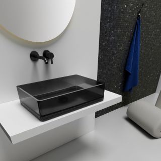 Раковина ABBER Kristall 60см чёрный AT2803Onyx