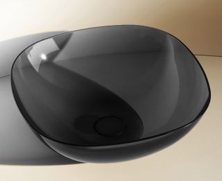 Раковина ABBER Kristall 43см чёрный AT2806Onyx