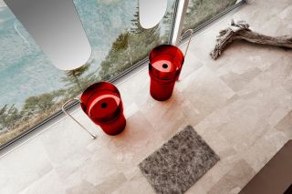 Напольная раковина ABBER Kristall AT2701Rubin 45см красный