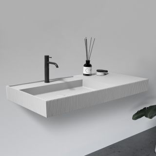 Подвесная раковина ABBER Stein AS2628 120см белый матовый