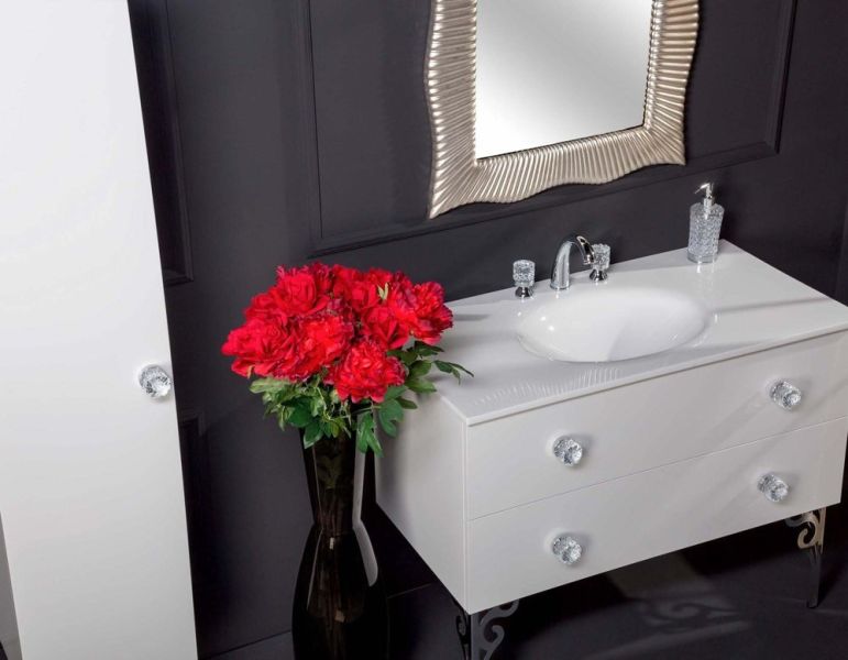 Раковина Armadi Art Solid Glass 110см белый 850-110