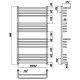 Ravak Полотенцесушитель Водяной Optima 500 x 1000_W