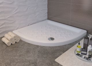 Полукруглый керамический поддон RGW CR/R-099 900х900х100