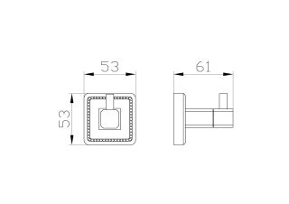 Крючок для ванной Wonzon & Woghand Roma WW-7215 бронза