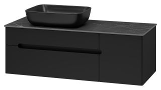 Подвесная тумба под раковину Misty Роял 120см чёрный