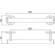 Ручка-поручень для ванной Gappo G8106 хром