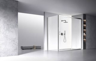 Душевой уголок Veconi Rovigo RV-060, 2000х900х1950, хром, стекло прозрачное