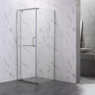 Душевой уголок Veconi Rovigo RV-18, 900x900x2000, хром, стекло прозрачное