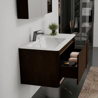 Тумба под раковину  Black&White Universe 9291000 американский орех 100 см