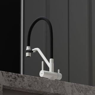 Смеситель для кухни Sancos Dora SC4003GR белый гранит