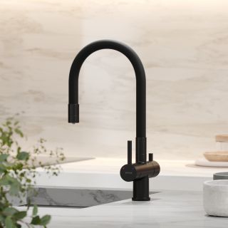 Смеситель для кухни Sancos Lucia SC4004MB чёрный матовый