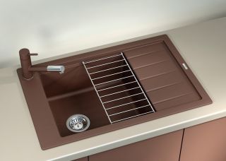 Кухонная мойка Florentina Липси 780 P серый шёлк