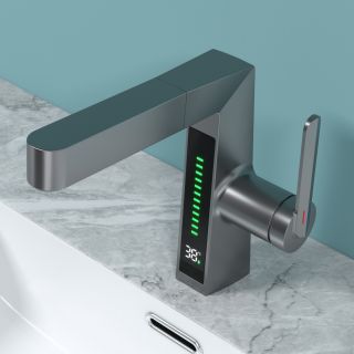 Смеситель для раковины Black&White Sky Day 3029GM оружейная сталь