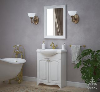 Зеркало Corozo Классика 60см белый SD-00000270