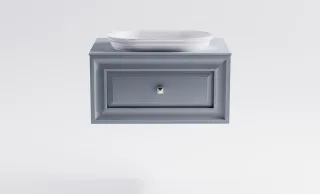 Тумба с раковиной Astra-Form Шарм 4631177715013 80 см голубой матовый