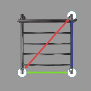 Полотенцесушитель водяной Energy Classic Modus 600x500