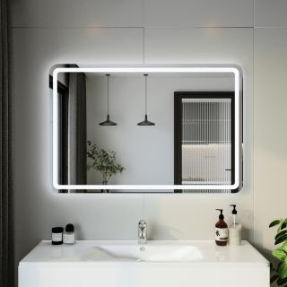 Зеркало с подсветкой Бриклаер Эстель-1 4627125414251 120 см на взмах руки