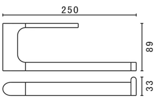 Полотенцедержатель Art&Max Platino AM-E-3980-MB чёрный