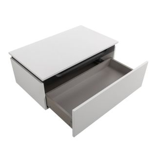 Тумба Cezares с одним выкатным ящиком, Bianco Opaco, 796x476x300, SLIDER-800-1C-PI-BO