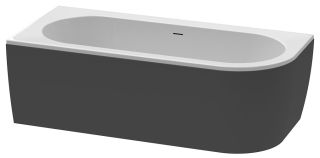 Акриловая ванна Cezares Slim Corner левая 179x79см чёрный SLIM CORNER-180-80-60-L-NERO-SET