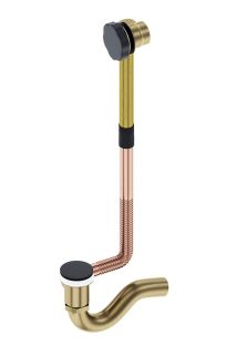 Слив-перелив для ванны Timo 8004/03 чёрный матовый