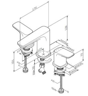 Смеситель Am.Pm Spirit F7008000 для раковины
