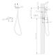 Гигиенический душ ABBER Emotion AF8825 со смесителем хром