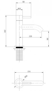 Смеситель для раковины ABBER Wasser Kreis AF8110RG розовое золото