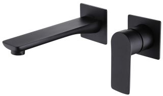 Встраиваемый смеситель для раковины ABBER Weiss Insel чёрный матовый AF8082B