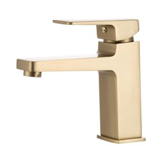 Смеситель для раковины Frap F1090-3 Золотой сатин