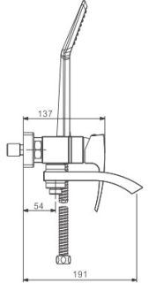 Смеситель для ванны Gappo G3207 хром