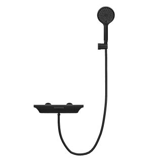 Смеситель для ванны и душа Kohr Thermostatic 1WN820301DB-0000A с термостатом чёрный