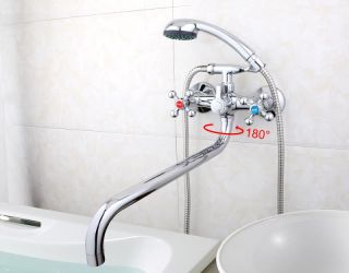 Смеситель для ванны и душа Frap F2619-2 хром