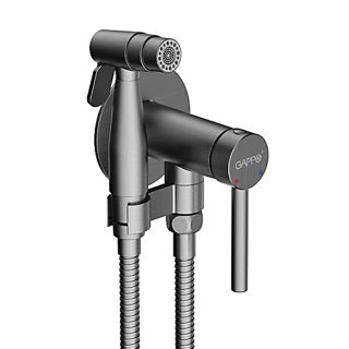Гигиенический душ со смесителем Gappo G7206-9 оружейная сталь
