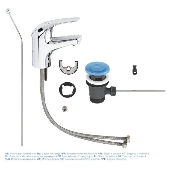 Смеситель для раковины GROHE Euroeco 23262000 хром