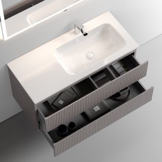 Подвесная тумба под раковину Sancos Snob T SNT100SM 100см Doha Soft