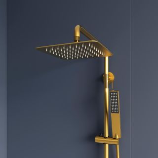 Душевая стойка RGW SP-34G 51140134-06 с термостатом брашированное золото