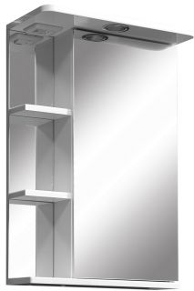 Зеркало-шкаф с подсветкой Stella Polar Нелея 55см правый белый SP-00000043