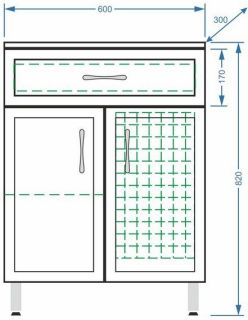 Комод Stella Polar Концепт с корзиной 60см белый SP-00000155