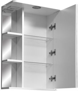 Зеркало-шкаф с подсветкой Stella Polar Нелея 45см правый белый SP-00000223