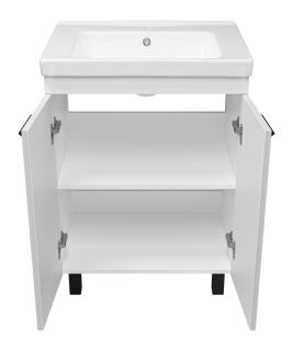 Напольная тумба под раковину Misty Спарта 65см белый