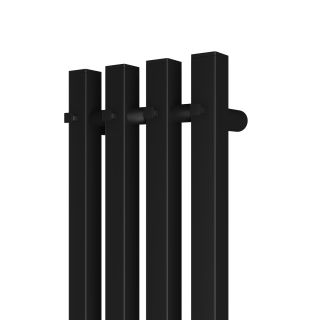 Полотенцесушитель электрический APEXTERMO Sirius SR10113BM 1100x180 с крючками черный матовый