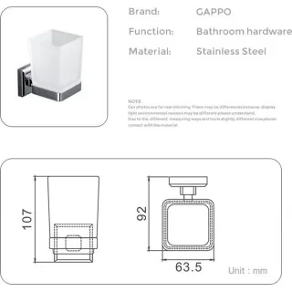 Стакан Gappo G3806 хром