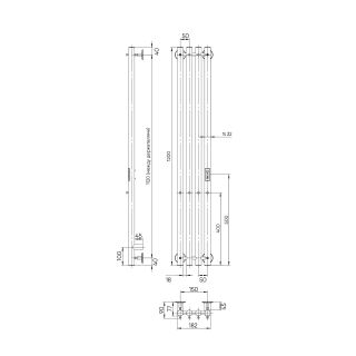 Полотенцесушитель электрический Indigo Style LSE120-18GFMRt 120x18 см графит металлик