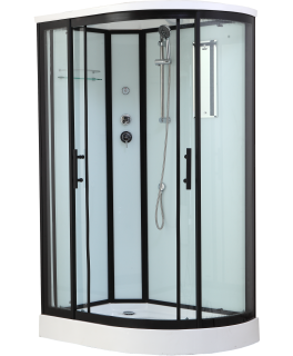 Timo Standart T-6602 Black L душевая кабина (120*85*220)