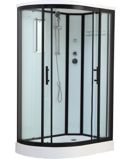 Timo Standart T-6602 Black R душевая кабина (120*85*220)