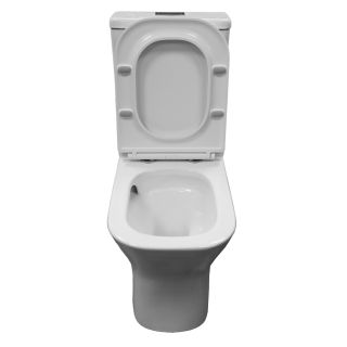 Унитаз напольный Azario Milagro AZ-8502 безободковый смыв торнадо с сиденьем микролифт