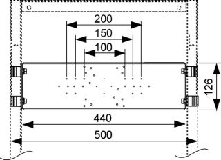 Tece Монтажная пластина для монтажа скрытых и внешних фитингов 9020041