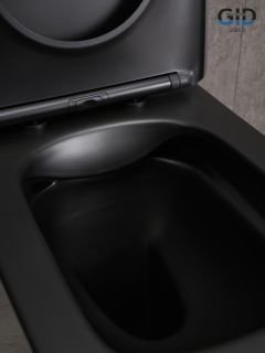 Унитаз напольный Gid Tn2184Bm 62252Y черный матовый 62.5x37x83